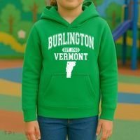 Burlington Vermont Est. 1763 Varsity Kids Hoodie thumb 3