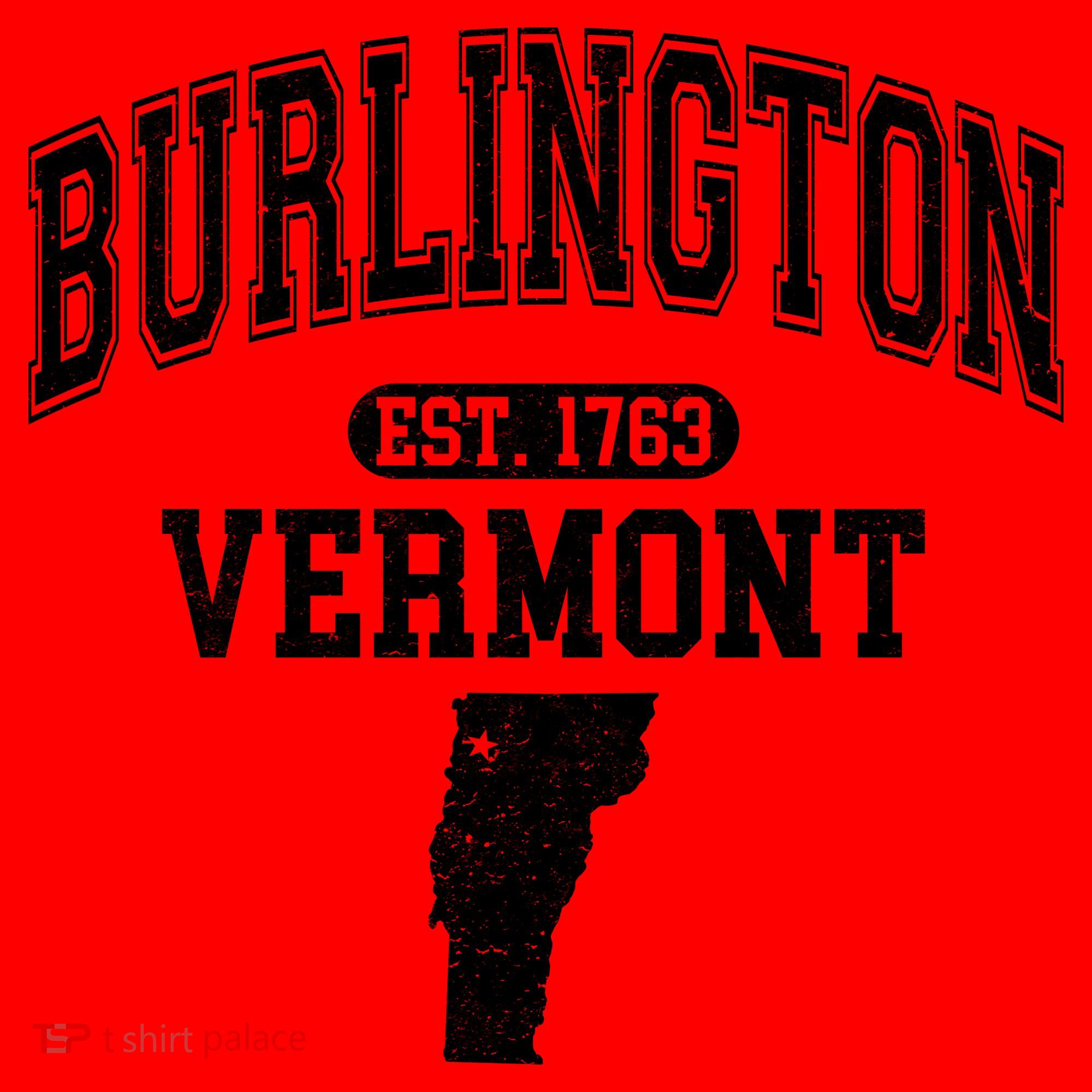Burlington Vermont Est. 1763 Varsity Santa Hat