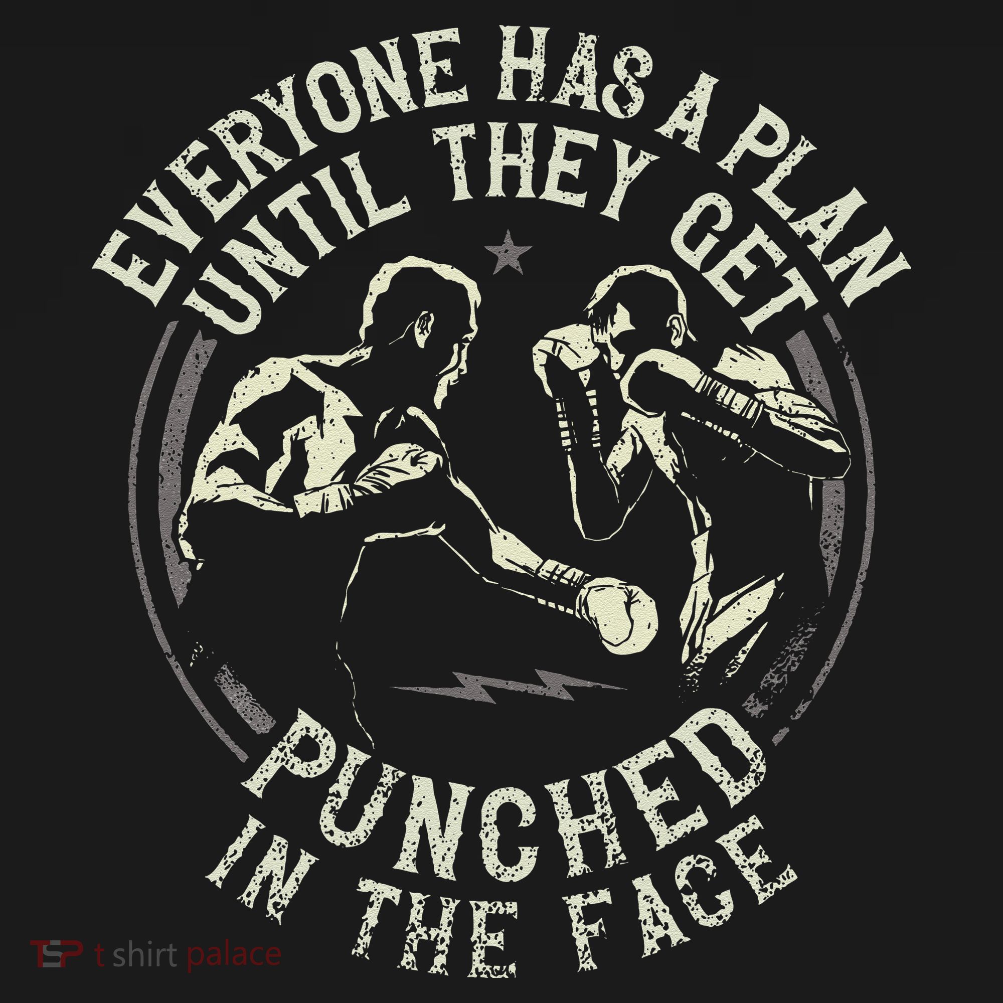 Boxing Vintage Everyone Has A Plan Until They Get Punched In T-Shirt