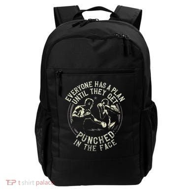 Boxing Vintage Everyone Has A Plan Until They Get Punched In Backpack