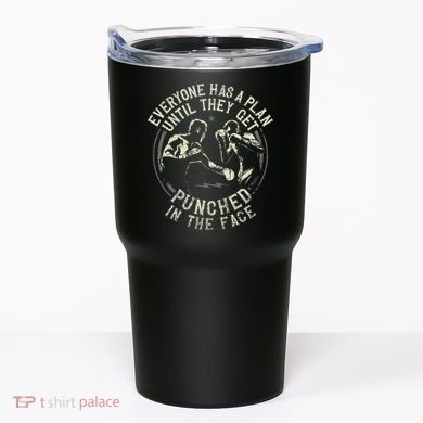 Boxing Vintage Everyone Has A Plan Until They Get Punched In Tumbler