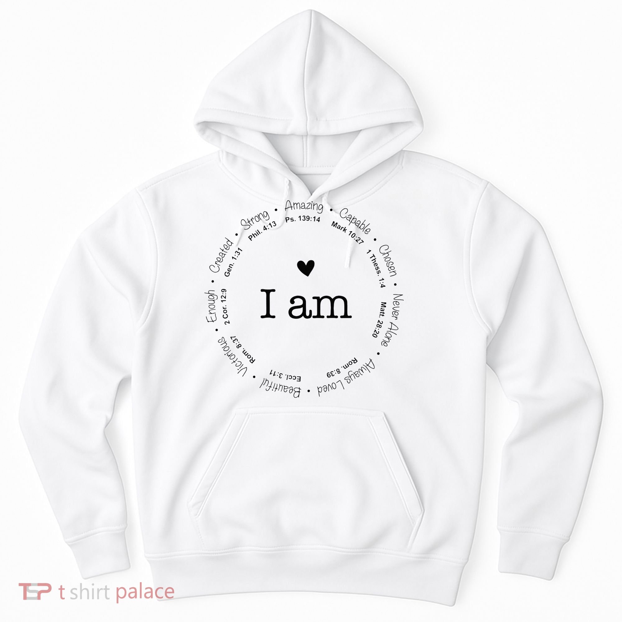 Bible Verse Faith Based Christian I Am A Christian Hoodie