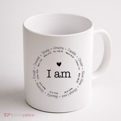 Bible Verse Faith Based Christian I Am A Christian Coffee Mug back