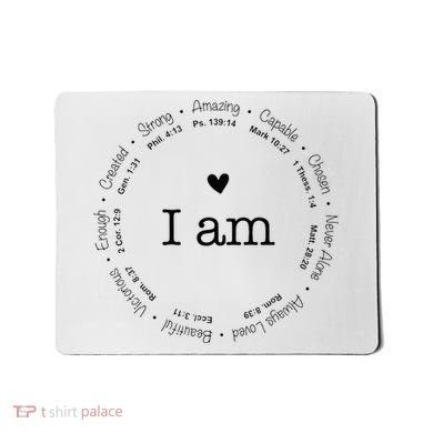 Bible Verse Faith Based Christian I Am A Christian Mousepad