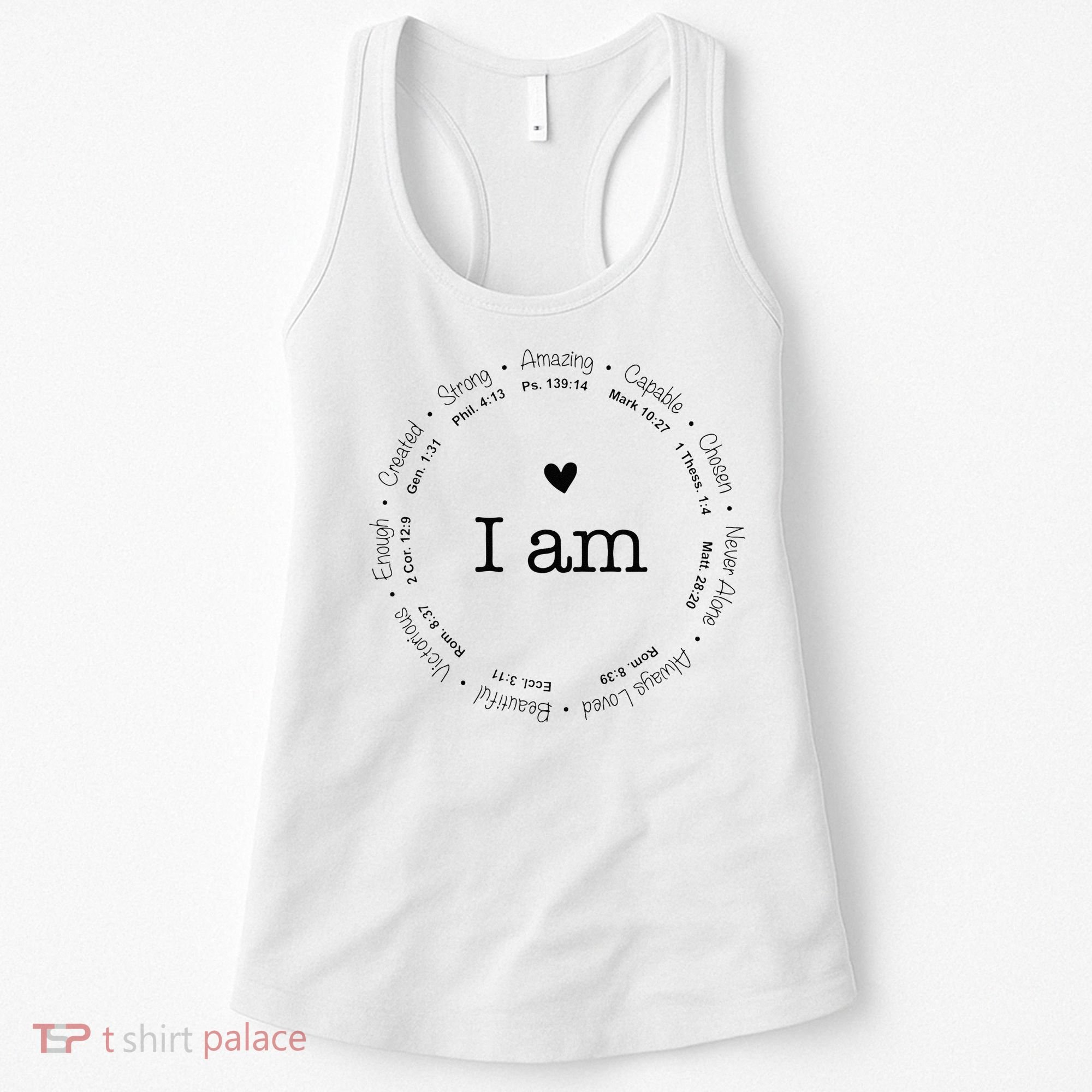 Bible Verse Faith Based Christian I Am A Christian Women's Tank Top