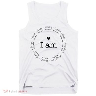 Bible Verse Faith Based Christian I Am A Christian Tank Top