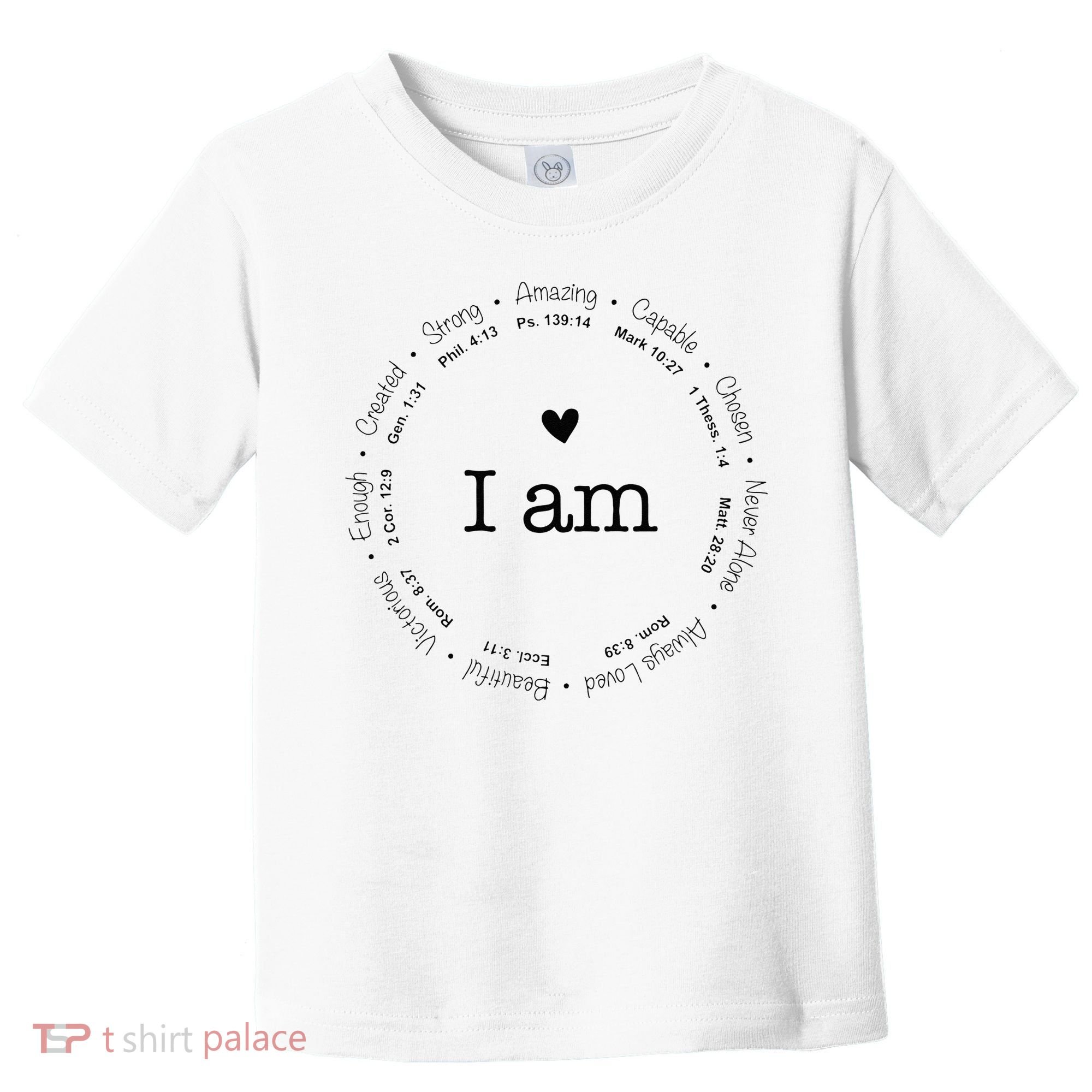 Bible Verse Faith Based Christian I Am A Christian Toddler T-Shirt