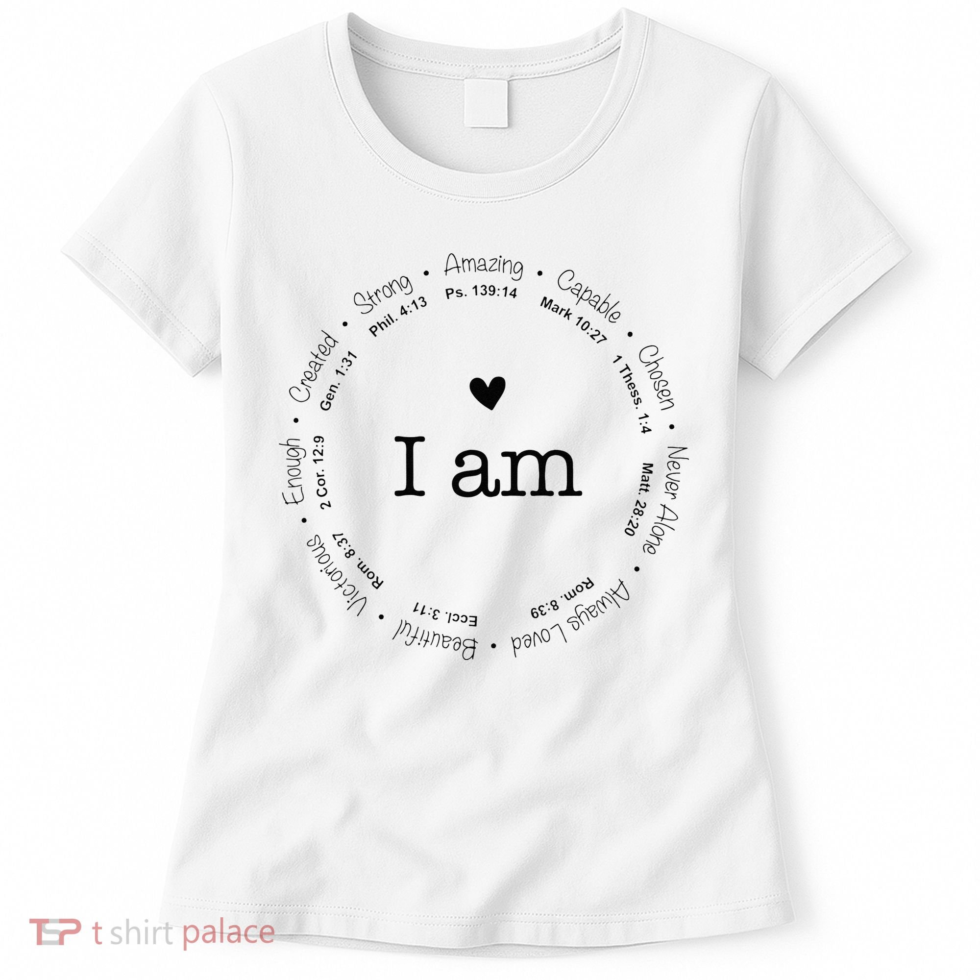 Bible Verse Faith Based Christian I Am A Christian Women's T-Shirt