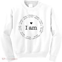 Bible Verse Faith Based Christian I Am A Christian Kids Sweatshirt thumb 0