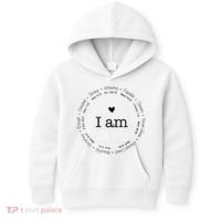 Bible Verse Faith Based Christian I Am A Christian Kids Hoodie thumb 0
