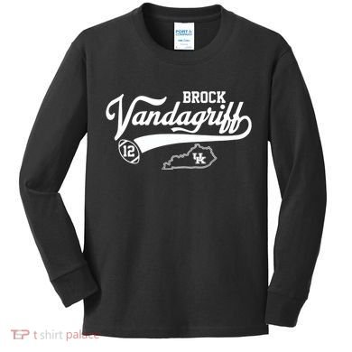 Brock Vandagriff Flair Script Kids Long Sleeve Shirt