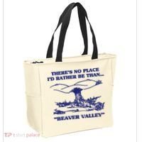 Beaver Valley Funny Offensive Tote Bag thumb 2