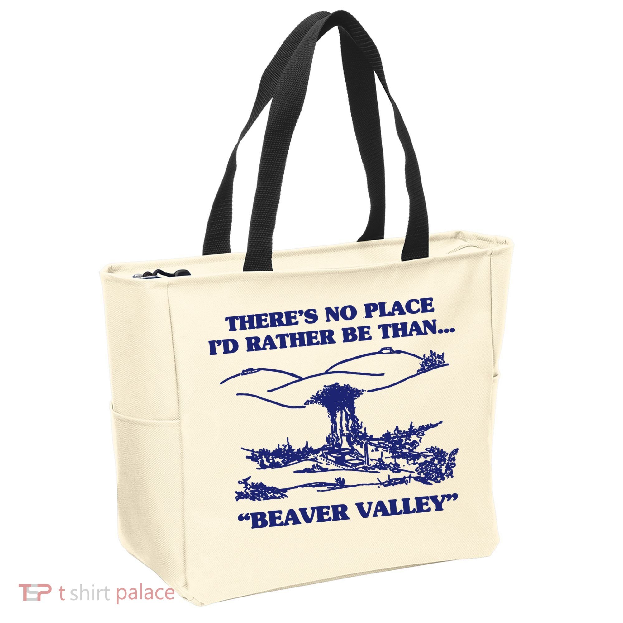 Beaver Valley Funny Offensive Tote Bag