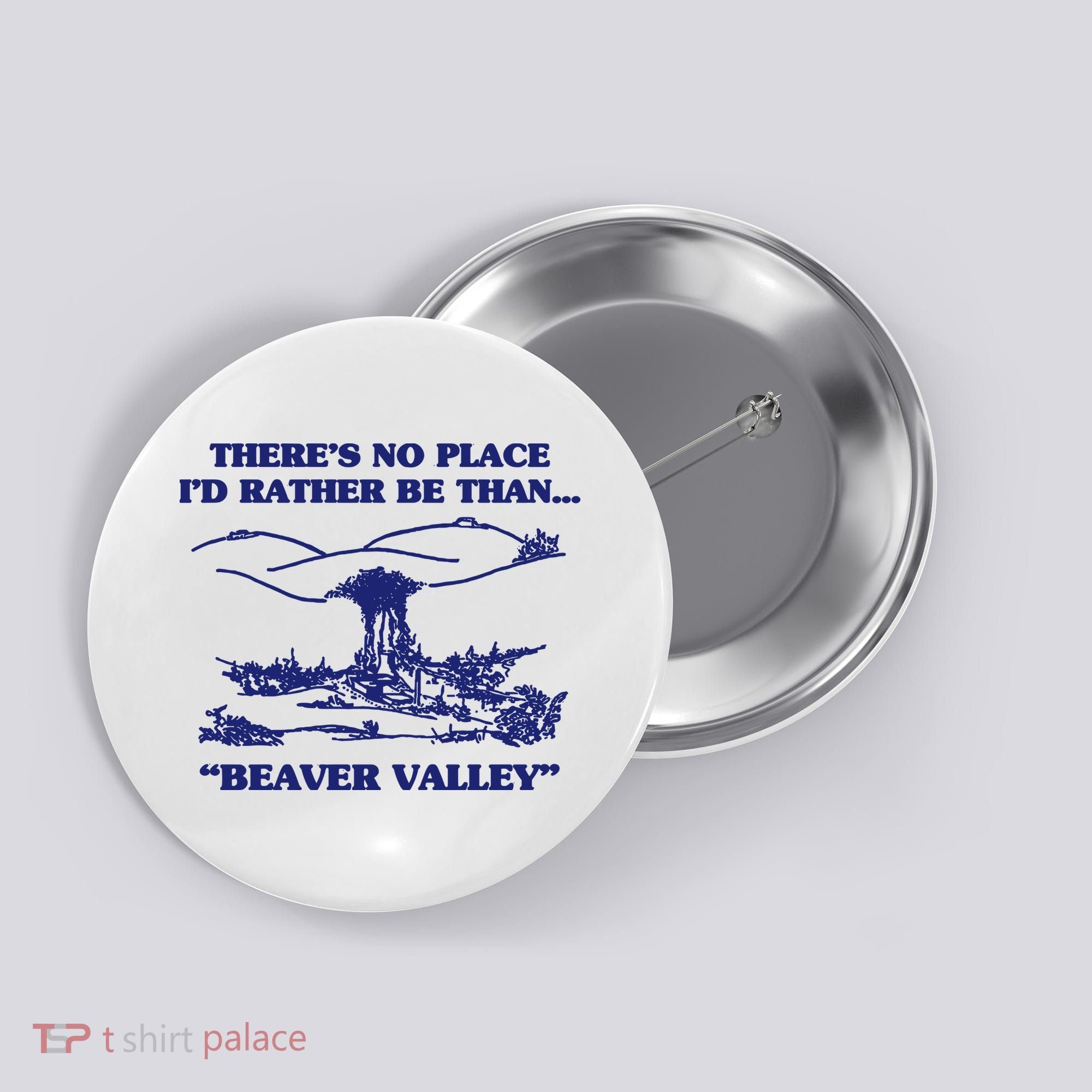 Beaver Valley Funny Offensive Button