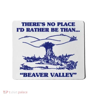 Beaver Valley Funny Offensive Mousepad