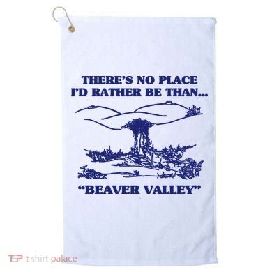 Beaver Valley Funny Offensive Golf Towel