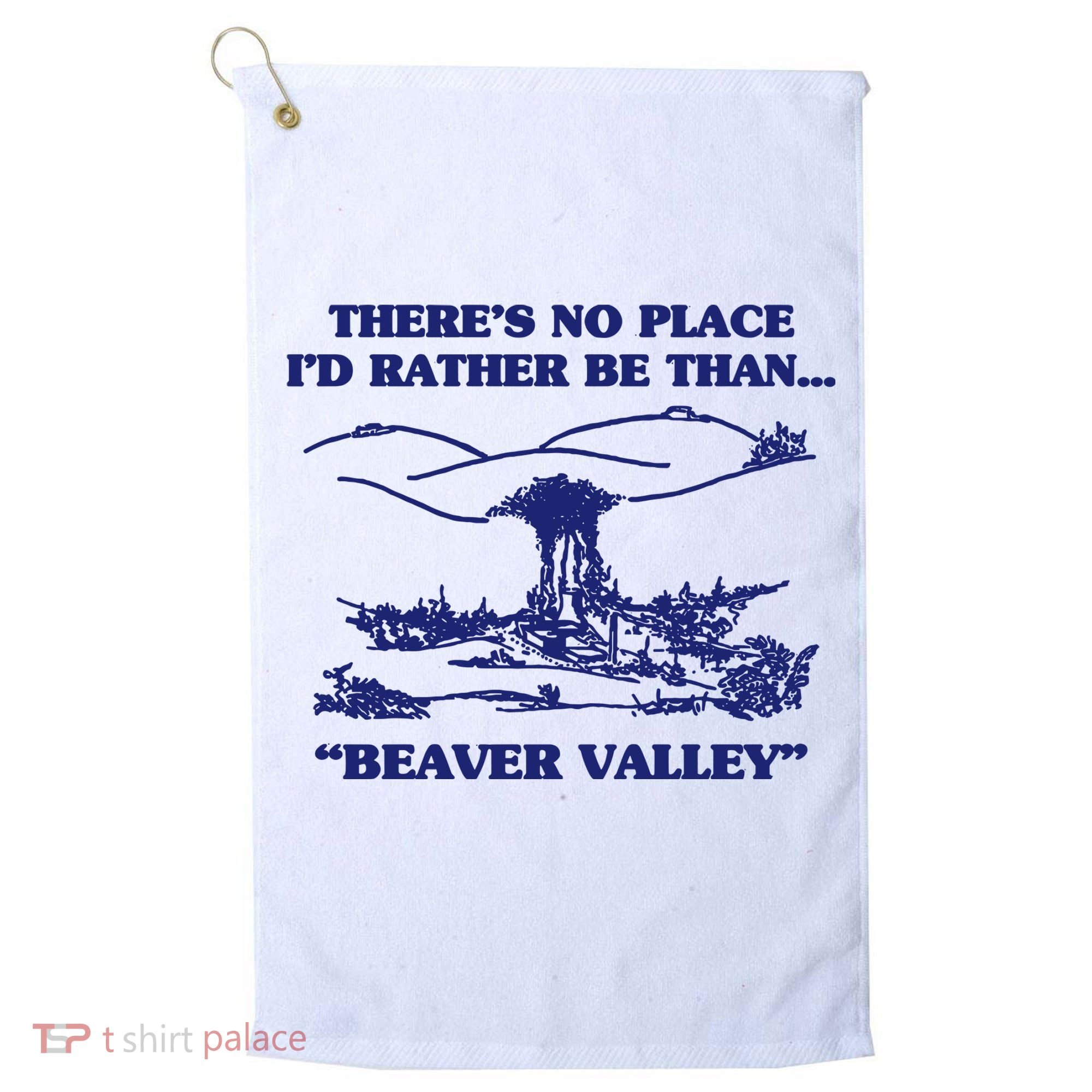 Beaver Valley Funny Offensive Golf Towel