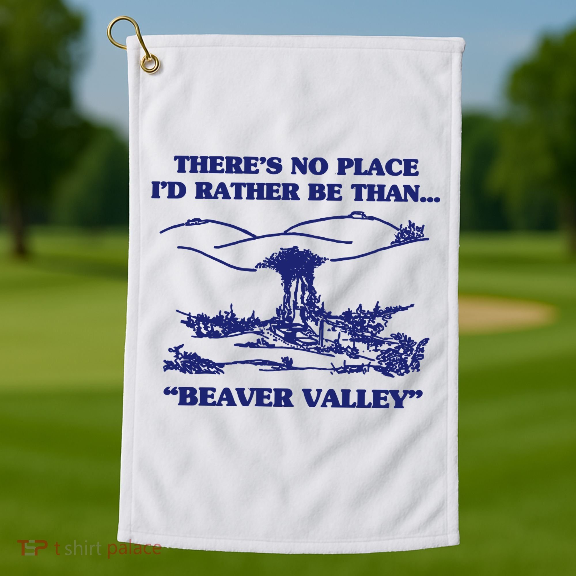 Beaver Valley Funny Offensive Golf Towel