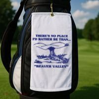 Beaver Valley Funny Offensive Golf Towel thumb 2