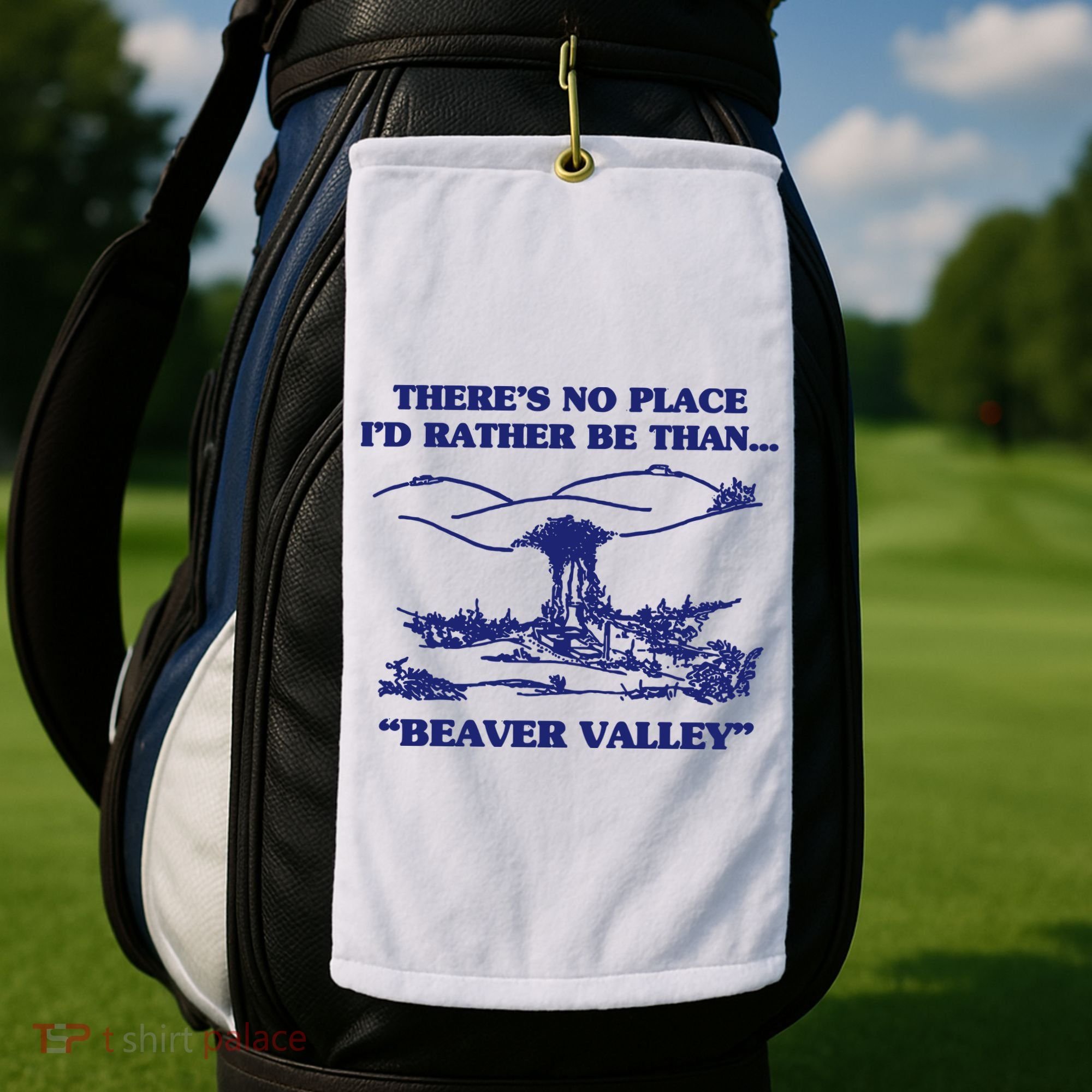 Beaver Valley Funny Offensive Golf Towel