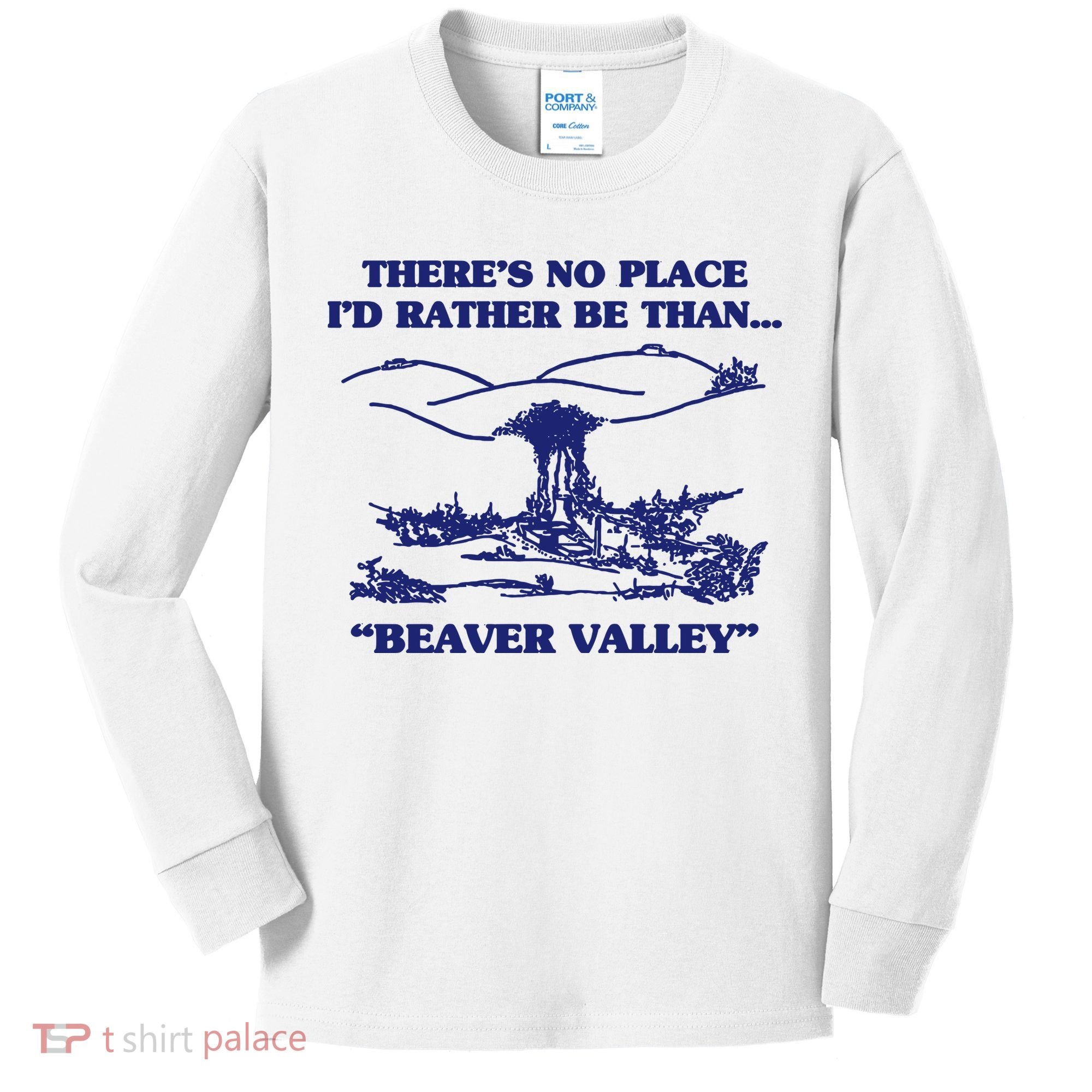 Beaver Valley Funny Offensive Kids Long Sleeve Shirt