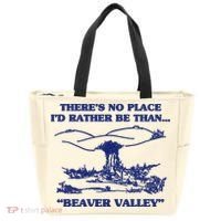 Beaver Valley Funny Offensive Gift Tote Bag thumb 0