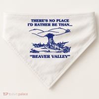 Beaver Valley Funny Offensive Gift USA-Made Doggie Bandana thumb 0