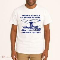 Beaver Valley Funny Offensive Gift Tall T-Shirt thumb 2