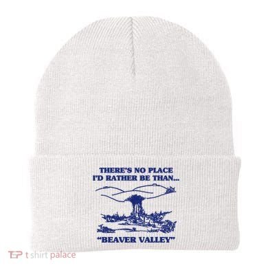Beaver Valley Funny Offensive Gift Beanie