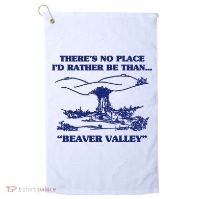 Beaver Valley Funny Offensive Gift Golf Towel