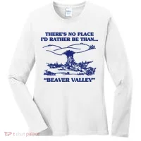 Beaver Valley Funny Offensive Gift Women's Long Sleeve Shirt thumb 0