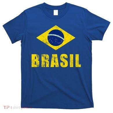 Brasil Vintage Flag Sport T-Shirt