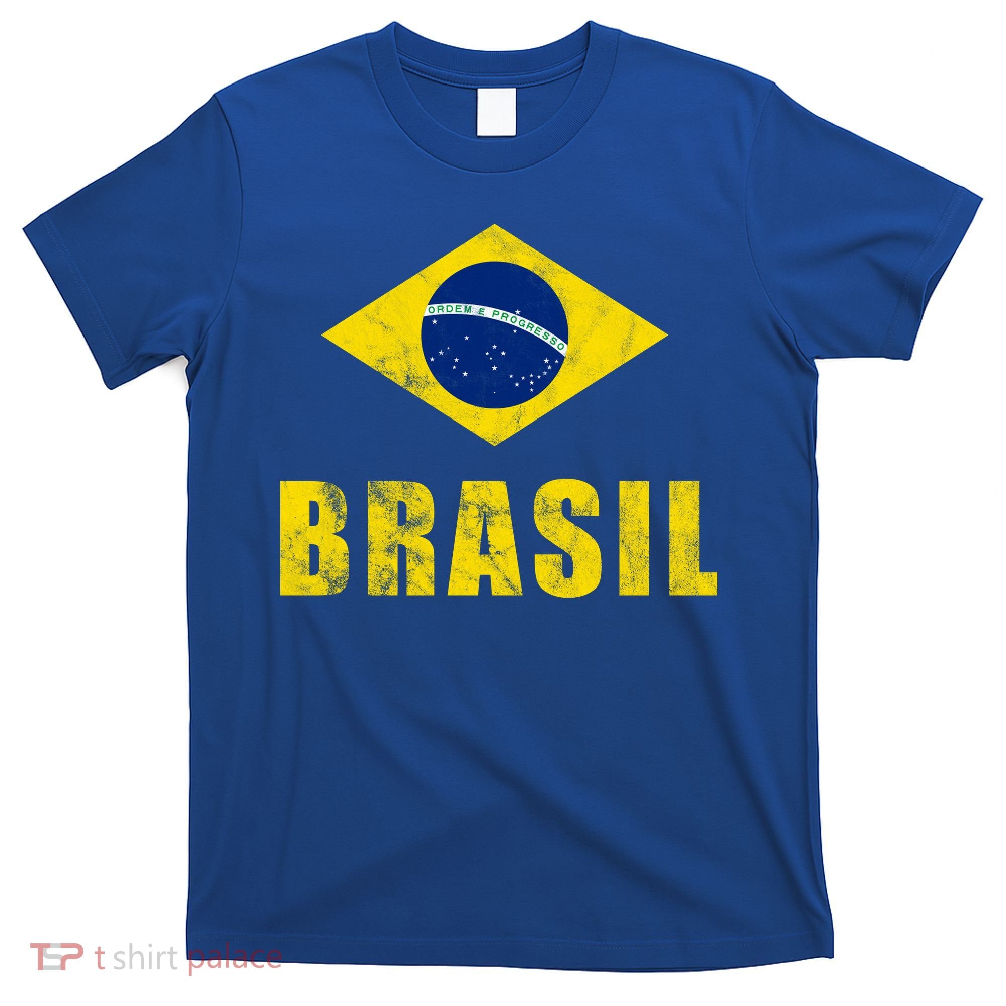 Brasil Vintage Flag Sport T-Shirt