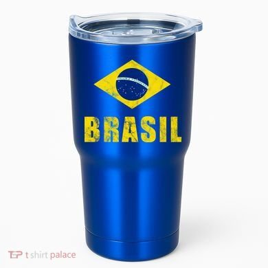 Brasil Vintage Flag Sport Tumbler