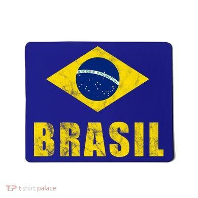 Brasil Vintage Flag Sport Mousepad
