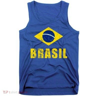 Brasil Vintage Flag Sport Tank Top