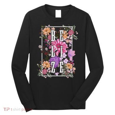 Belize Vintage Flowers Floral Long Sleeve Shirt