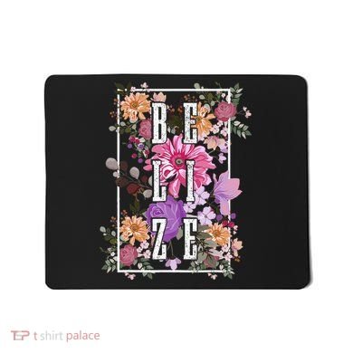 Belize Vintage Flowers Floral Mousepad