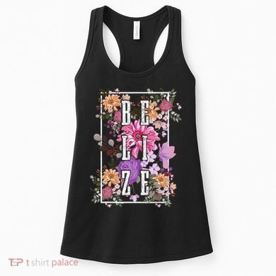 Belize Vintage Flowers Floral Women's Tank Top