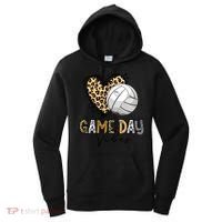Bleached Volleyball Game Day Vibes Volleyball Mom Leopard Women's Hoodie thumb 0
