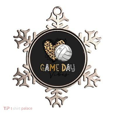 Bleached Volleyball Game Day Vibes Volleyball Mom Leopard Ornament