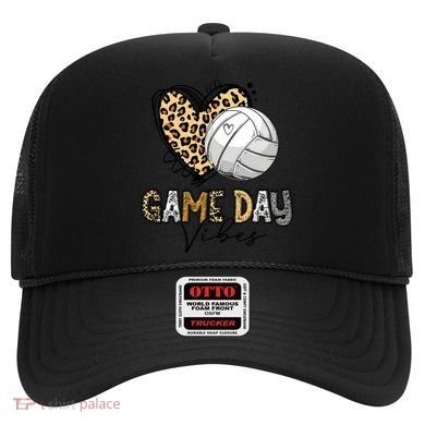 Bleached Volleyball Game Day Vibes Volleyball Mom Leopard Hat