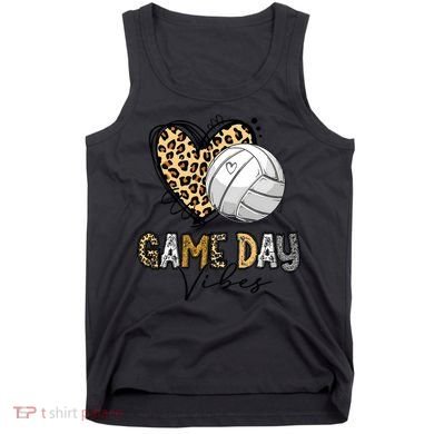 Bleached Volleyball Game Day Vibes Volleyball Mom Leopard Tank Top