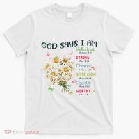 Bible Verse God Says I Am Christian Faith Baby Girl T-Shirt thumb 0