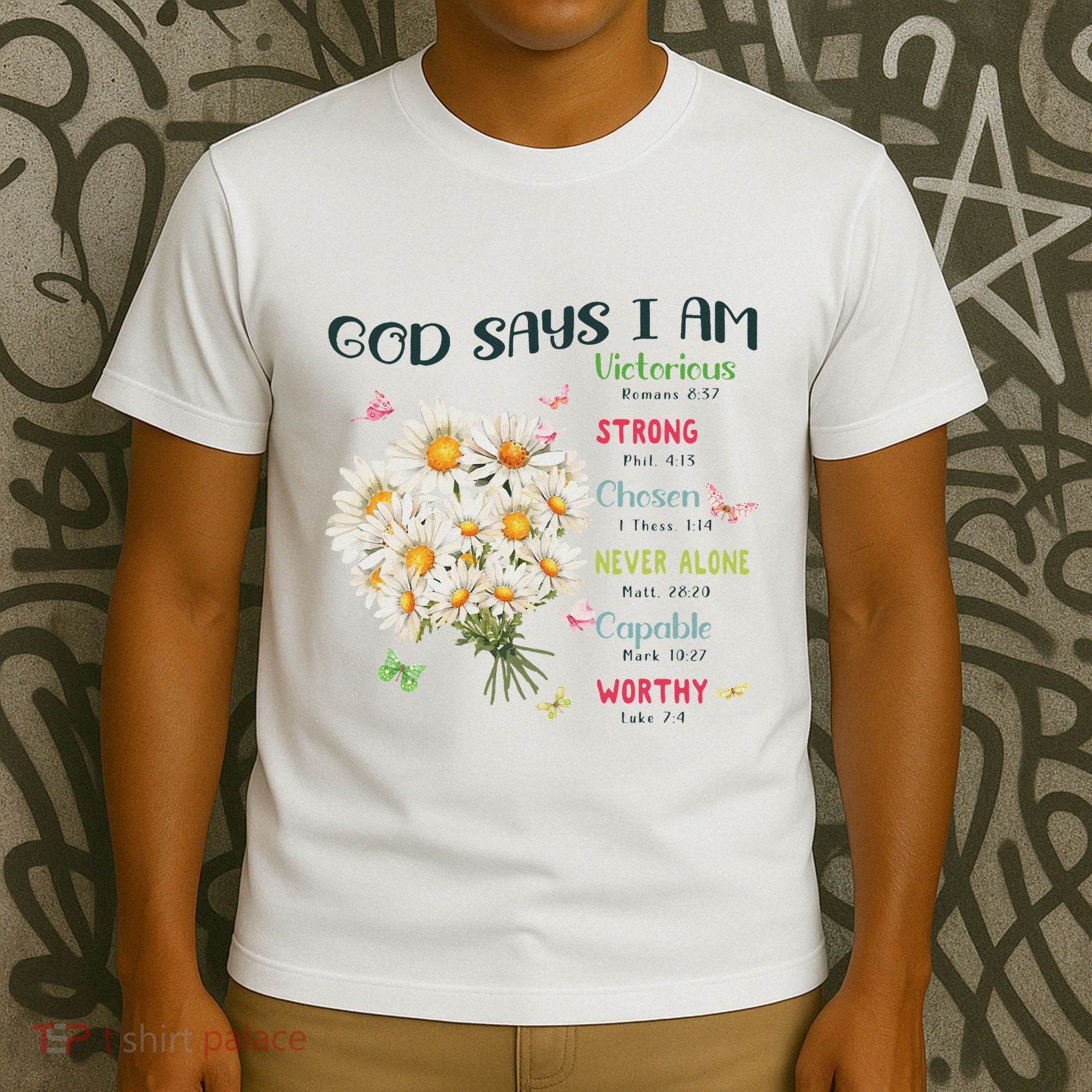 Bible Verse God Says I Am Christian Faith Baby Girl T-Shirt