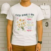 Bible Verse God Says I Am Christian Faith Baby Girl T-Shirt thumb 6