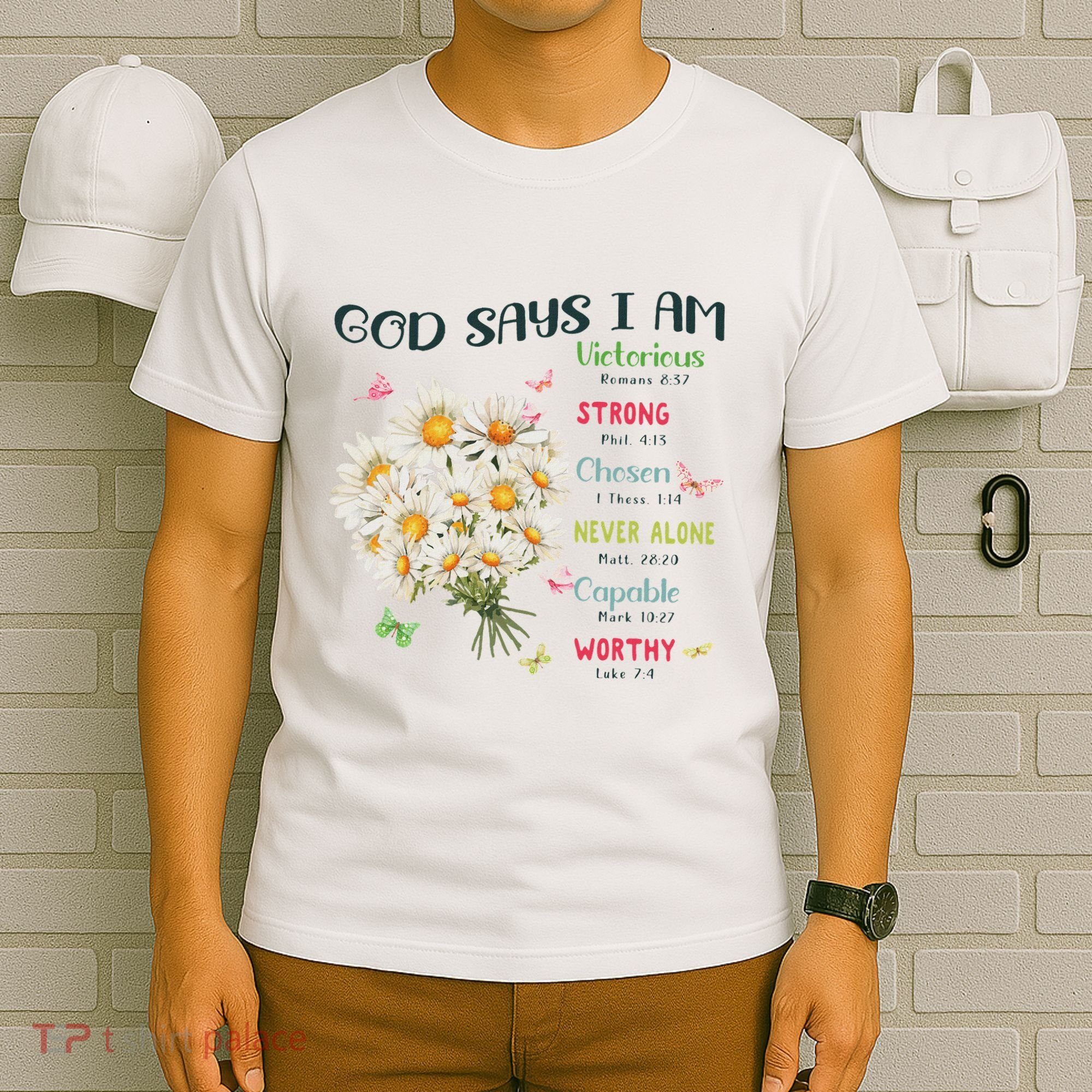Bible Verse God Says I Am Christian Faith Baby Girl T-Shirt