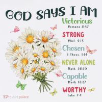 Bible Verse God Says I Am Christian Faith Baby Girl T-Shirt thumb 7