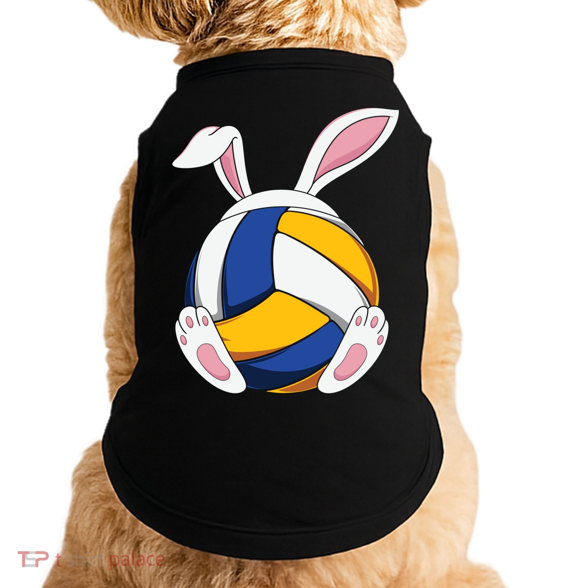 Bunny Volleyball Heartbeat Funny Easter Day Bunny Lovers Gift Doggie Tank