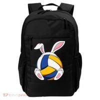 Bunny Volleyball Heartbeat Funny Easter Day Bunny Lovers Gift Backpack thumb 0
